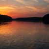 Landschaftsfoto Sonnenutergang am Roofesee in Mecklenburg-Vorpommern
