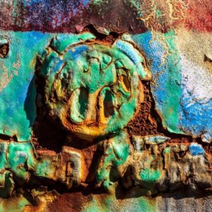 Fotografie mit Rost und alter Farbe | Rostschwein