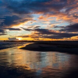 Foto Sonnenuntergang in der Camargue / Südfrankreich