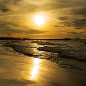 Foto Sonnenuntergang in der Camargue / Südfrankreich