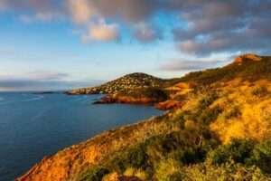 Landschaftsfoto Sonnenaufgang über St. Raphael / Cote D Azur