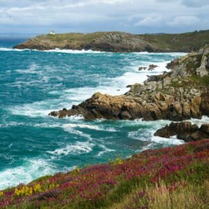 Wandbild - Landschaftsfoto Küstenline in der Bretagne