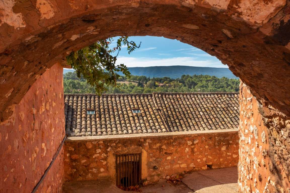 Foto Blick von Roussillon in die Provence