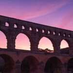 Landschaftsfoto | Pont du Gard im Abendlicht