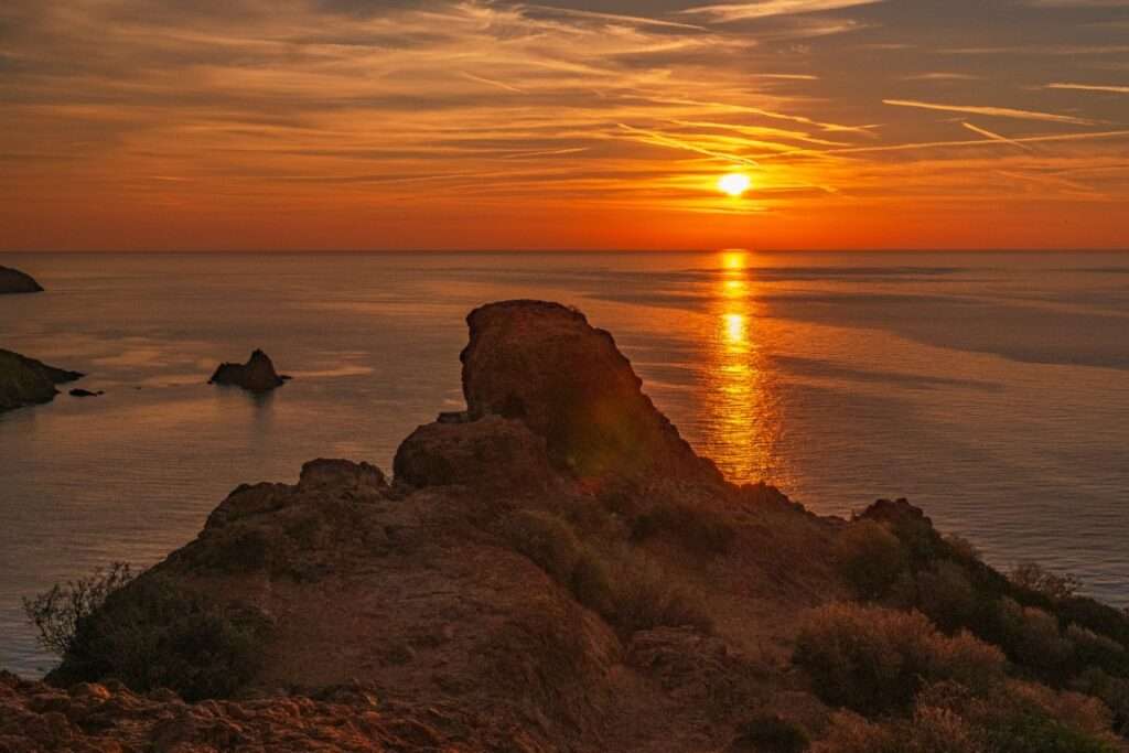 Wandbild | Warmer Sonnenuntergang an der Esterel-Küste (Cote d Azur)