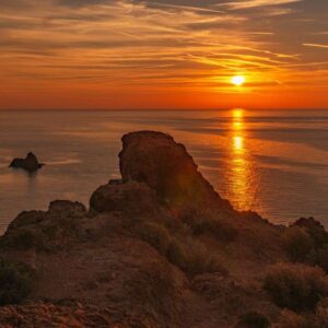 Wandbild | Warmer Sonnenuntergang an der Esterel-Küste (Cote d Azur)