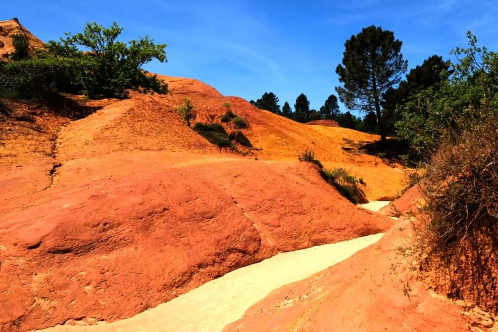 Landschaftsfoto Colorado de Provence / Ockerfelsen