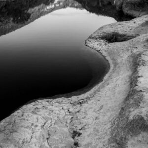 Landschaftsfoto schwarz-weiß | an der Ardeche