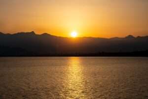 Landschaftsfoto Sonnenuntergang in Antalya (Türkei)