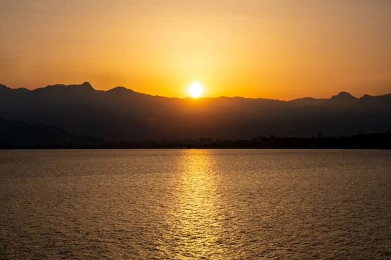 Landschaftsfoto Sonnenuntergang in Antalya (Türkei)