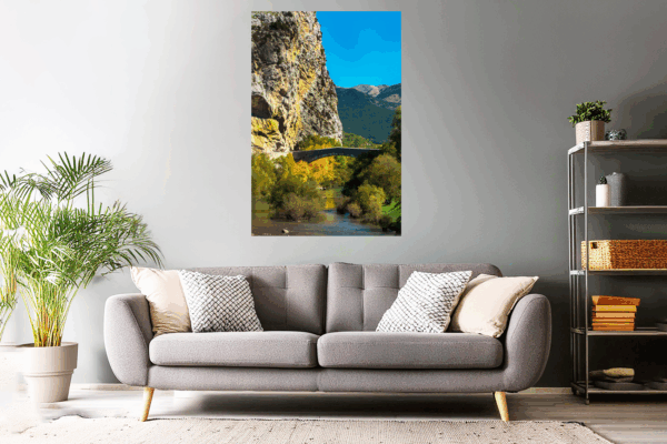 Landschaftsfoto Brücke in Castellane über die Verdon