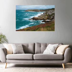 Wandbild - Landschaftsfoto Küstenline in der Bretagne