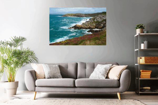 Wandbild - Landschaftsfoto Küstenline in der Bretagne