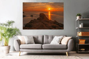Wandbild | Warmer Sonnenuntergang an der Esterel-Küste (Cote d Azur)