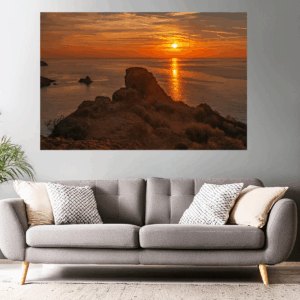 Wandbild | Warmer Sonnenuntergang an der Esterel-Küste (Cote d Azur)