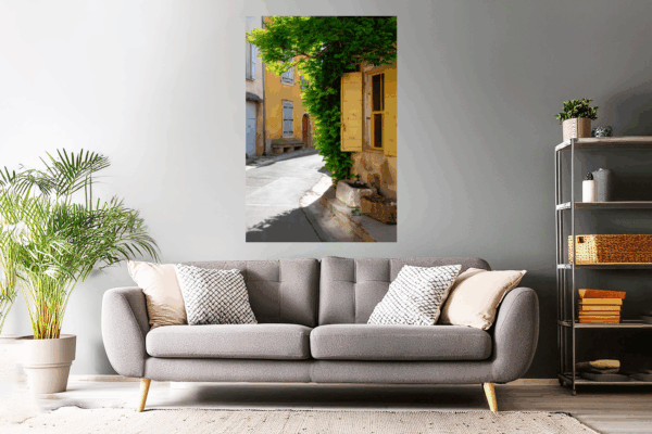 Foto aus der Provence - Gelbe Fensterläden in Lourmarin