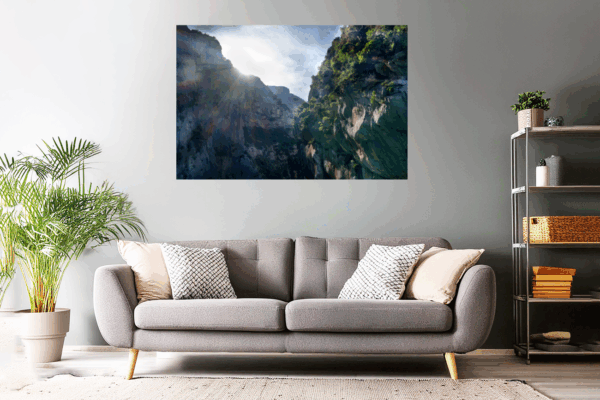 Landschaftsfoto Morgens in der Verdon Schlucht (Provence)
