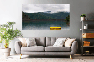 Landschaftsfoto des Lac de Serre Poncon in der Provence