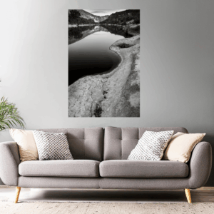 Landschaftsfoto schwarz-weiß | an der Ardeche