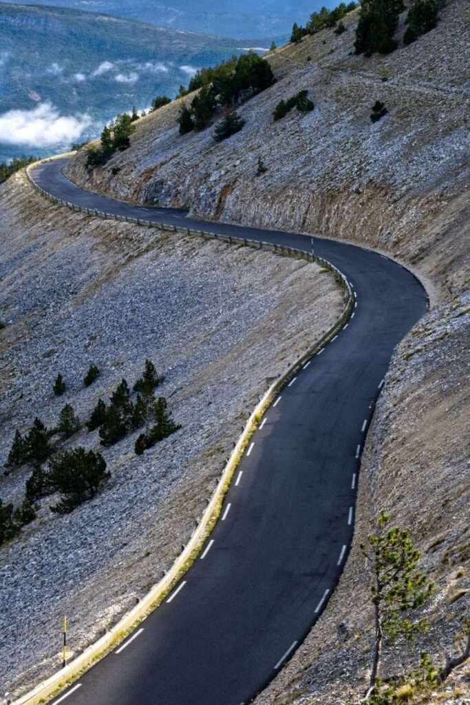 Landschaftsfoto am Gipfel des Mont Ventoux
