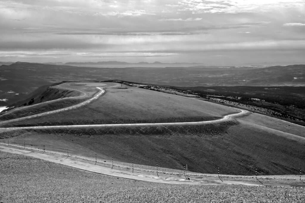 Landschaftsfoto am Gipfel des Mont Ventoux