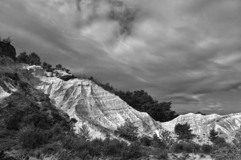 Landschaftsfotos in schwarz-weiß