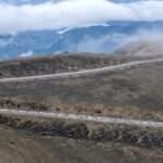 Panorama Wandbild Straßen am Gipfel des Mont Ventoux