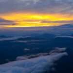 Panorama Wandbild Sonnenaufgang am Gipfel des Mont Ventoux