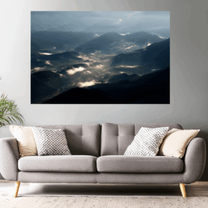 Landschaftsfoto vom Gipfel des Mont Ventoux in der Provence