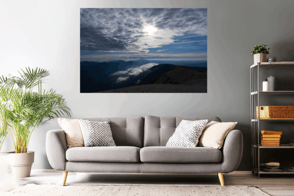 Landschaftsfoto vom Gipfel des Mont Ventoux in der Provence
