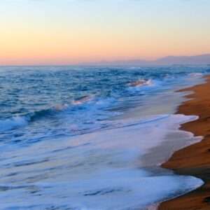 Landschaftsfoto Sonnenaufgang in Leucate / Mittelmeer | Poster, Wandbild