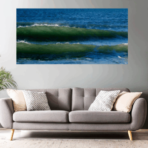 Landschaftsfoto Wellen am Mittelmeer | Poster, Wandbild