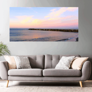 Landschaftsfoto Sonnenuntergang in der Camargue Mittelmeer | Poster, Wandbild