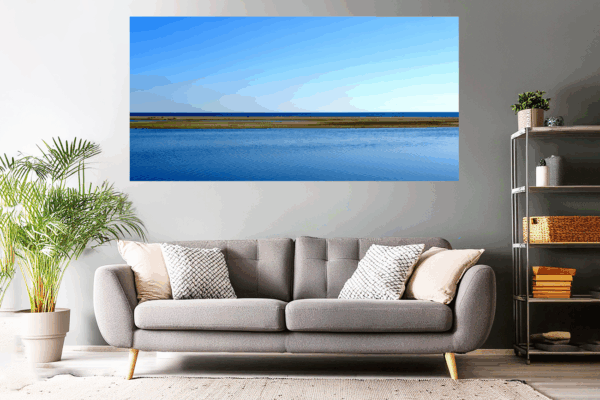 Landschaftsfoto Sandbank in Franqui, Leucate / Mittelmeer | Poster, Wandbild