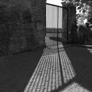 Wandbild - Schattenspiel am Schloss von Lourmarin II