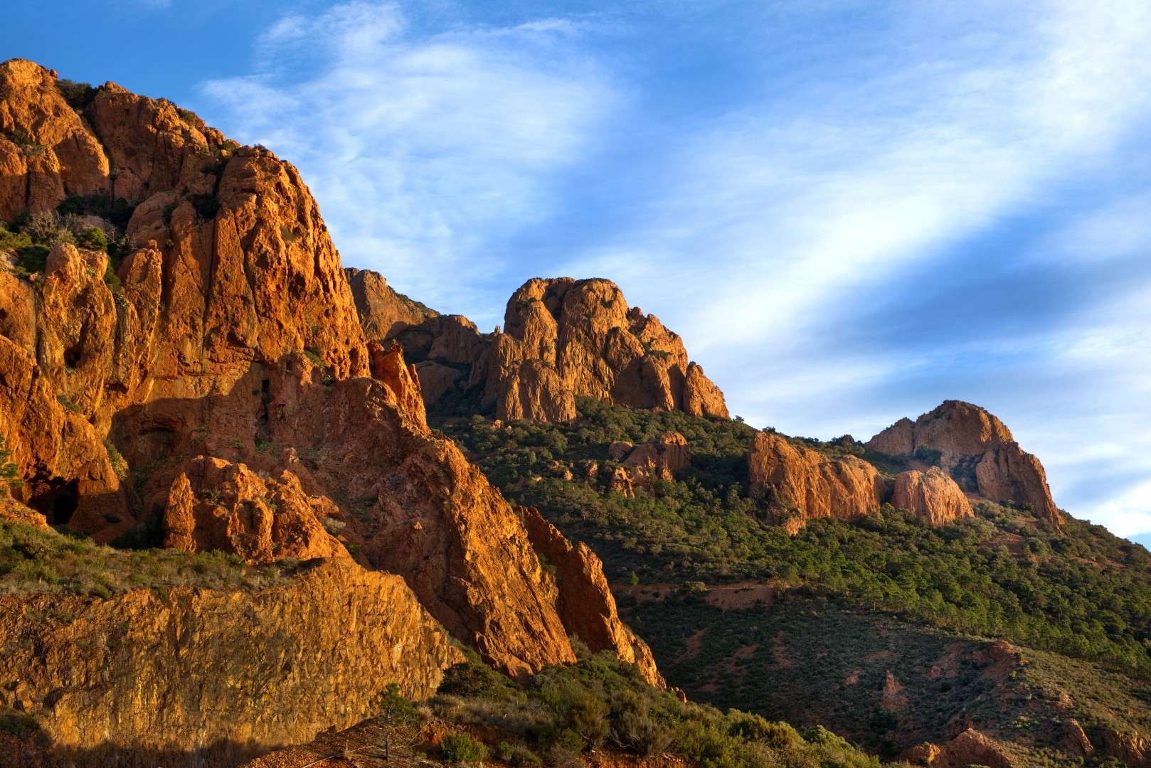 Landschaftsfoto Wandbild Landschaftsfoto Esterel Gebirge