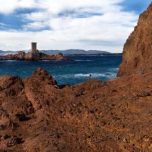 Landschaftsfoto Blick auf die Insel Il de Or an der Esterel Küste