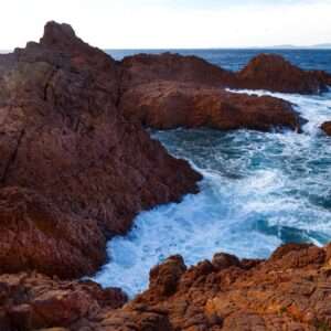 Landschaftsfoto Wandbild traumhafte Bucht an der Esterel-Küste