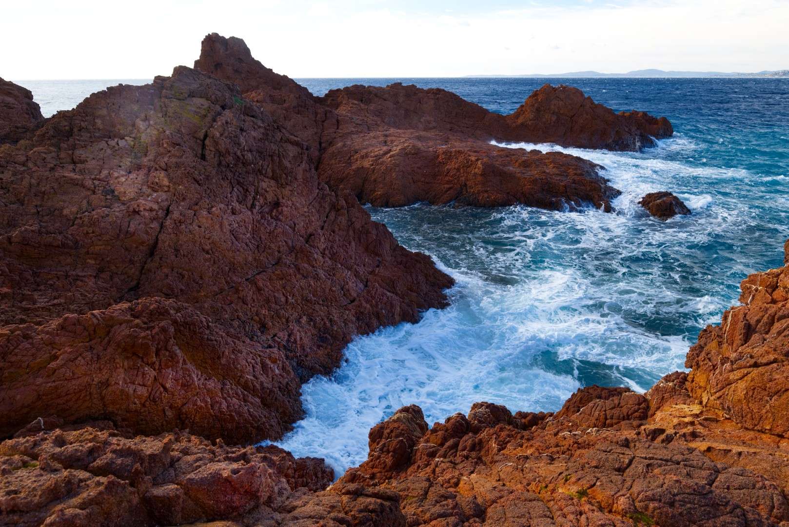Landschaftsfoto Wandbild traumhafte Bucht an der Esterel-Küste