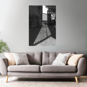 Wandbild - Schattenspiel am Schloss von Lourmarin II