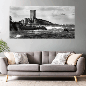 Wandbild Panorama | Blick auf die Ile d Or an der Esterel-Küste | SW